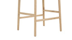 Banqueta de mostrador Dinner Guest, roble blanco / asiento de papercord natural