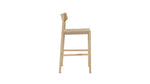 Banqueta de mostrador Dinner Guest, roble blanco / asiento de papercord natural