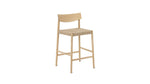 Banqueta de mostrador Dinner Guest, roble blanco / asiento de papercord natural