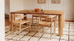 Mesa de comedor Field, para 6-8 personas, en fresno