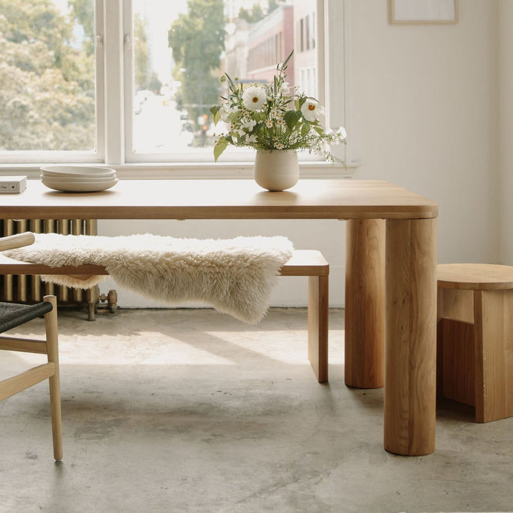 Mesa de comedor Field, para 8–10 personas, roble