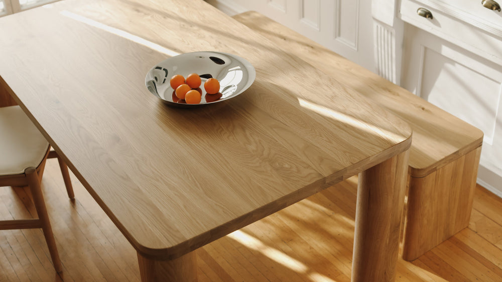 Mesa de comedor Field, para 4–6 personas, roble