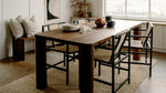 Mesa de comedor Field, para 4-6 personas, nogal americano