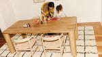 Mesa de comedor Field, para 4-6 personas, en fresno