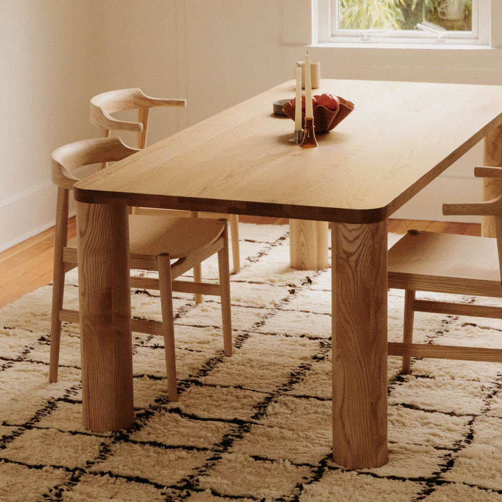 Mesa de comedor Field, para 4-6 personas, en fresno