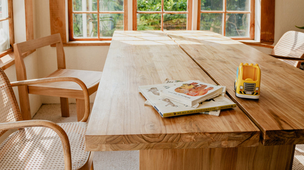 Mesa de comedor Plane, para 6-8 personas, roble