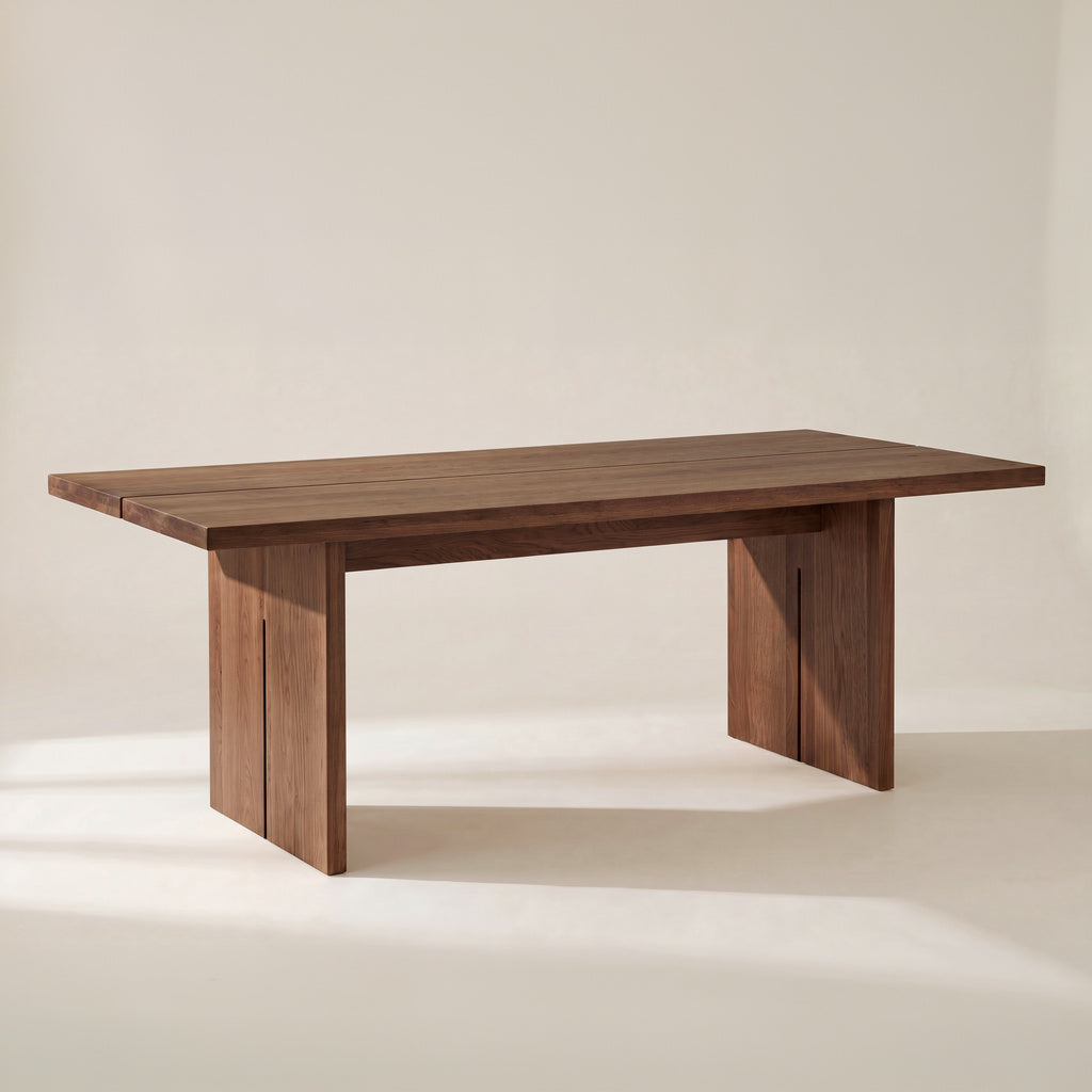 Mesa de comedor Plane, para 6-8 personas, nogal americano