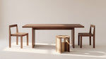 Mesa de comedor Plane, para 6-8 personas, nogal americano