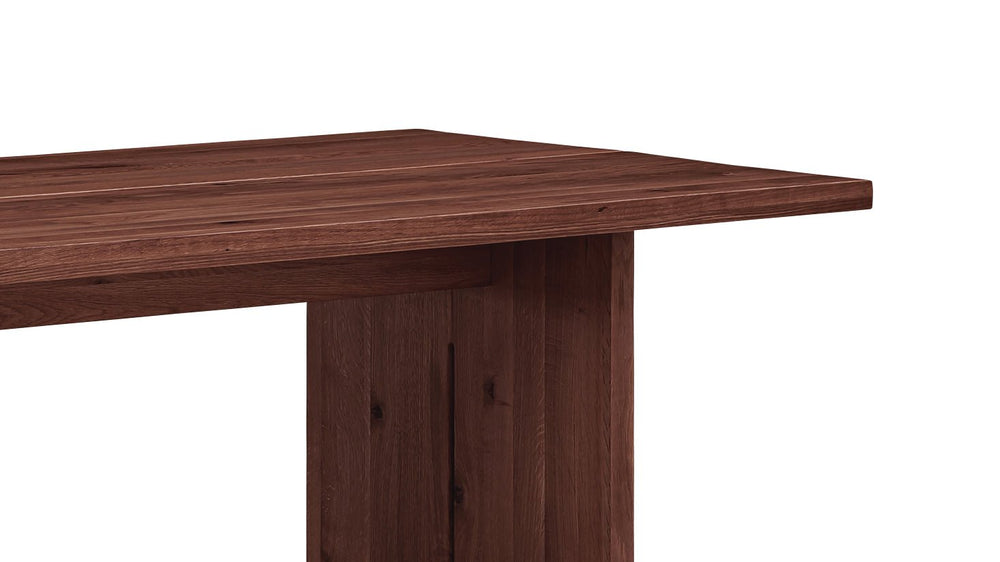 Mesa de comedor Plane, capacidad para 8–10 personas, nogal americano