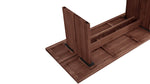 Mesa de comedor Plane, capacidad para 8–10 personas, nogal americano