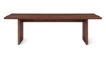 Mesa de comedor Plane, capacidad para 8–10 personas, nogal americano
