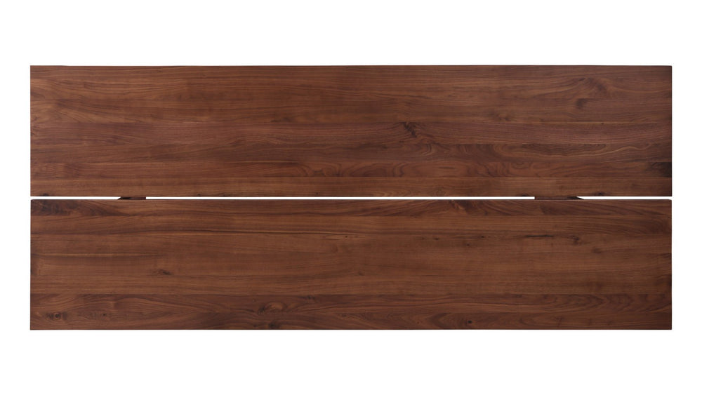 Mesa de comedor Plane, capacidad para 8–10 personas, nogal americano