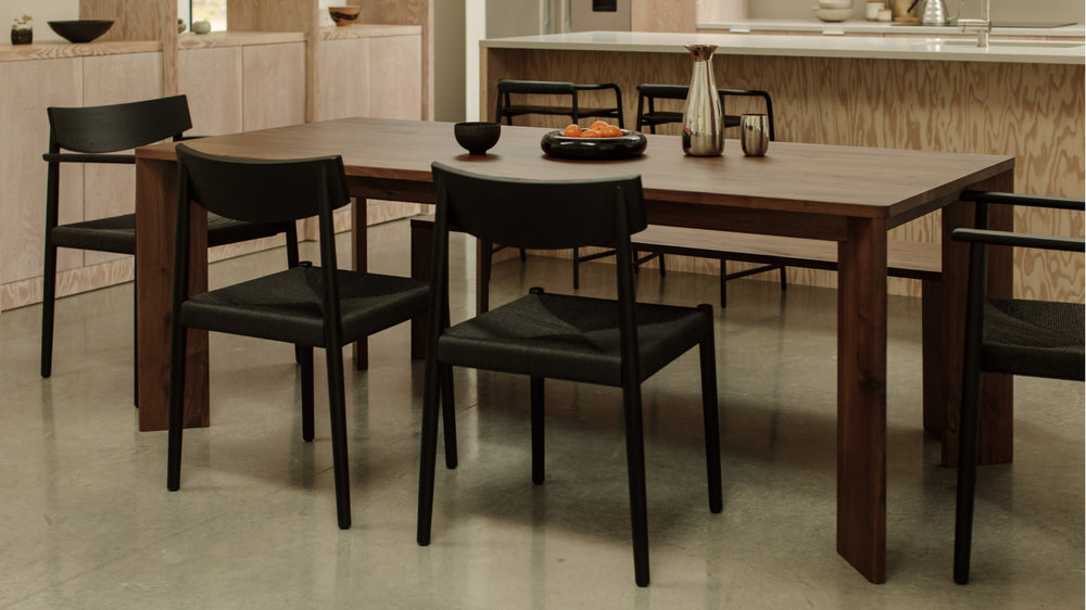 Mesa de comedor Frame, para 6-8 personas, nogal americano