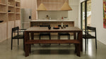 Mesa de comedor Frame, para 6-8 personas, nogal americano