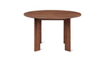 Mesa de comedor redonda Frame, para 4 a 5 personas, nogal americano