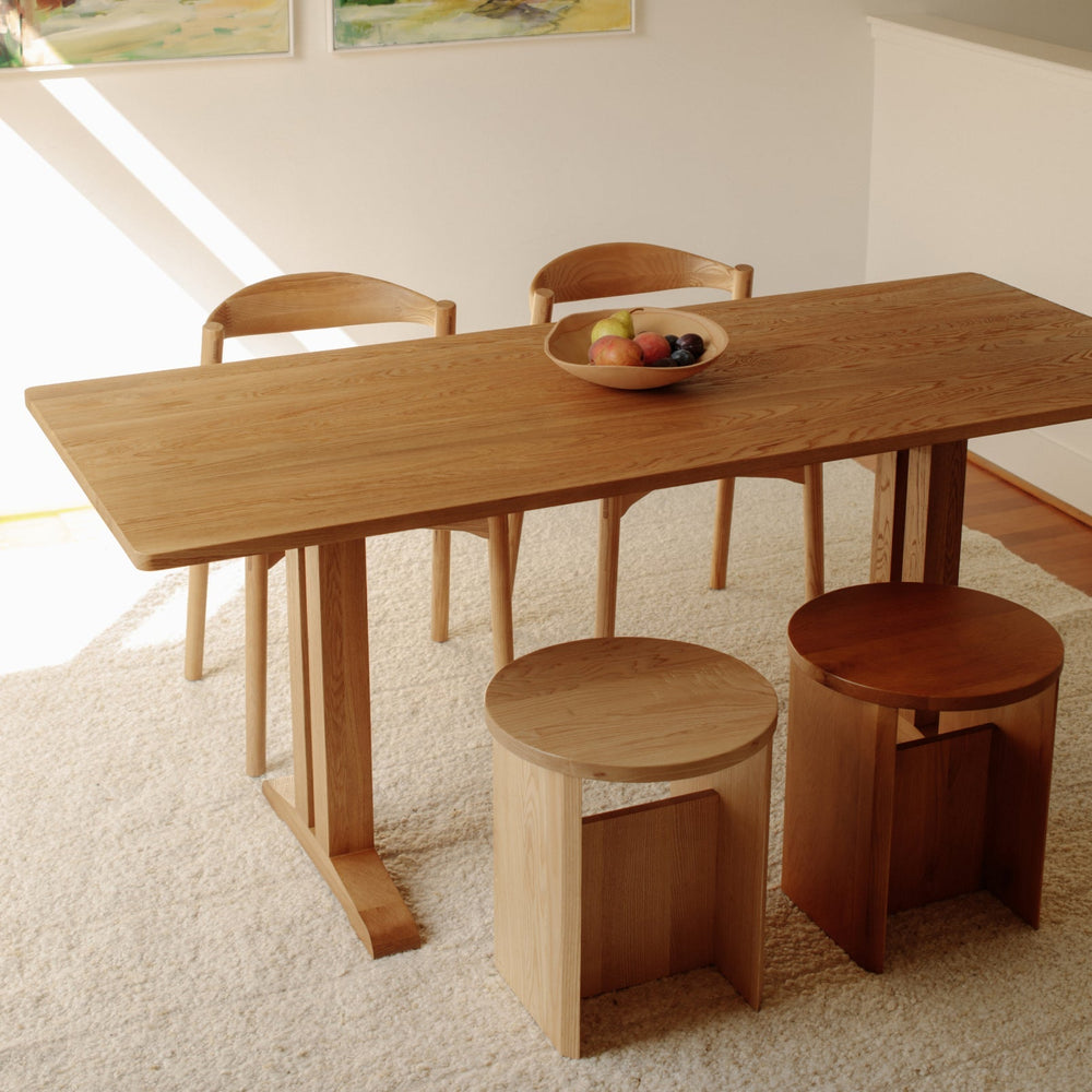 Mesa de comedor Flight, para 6–8 personas, roble cepillado