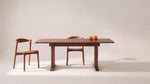 Mesa de comedor Flight, para 6-8 personas, nogal americano cepillado