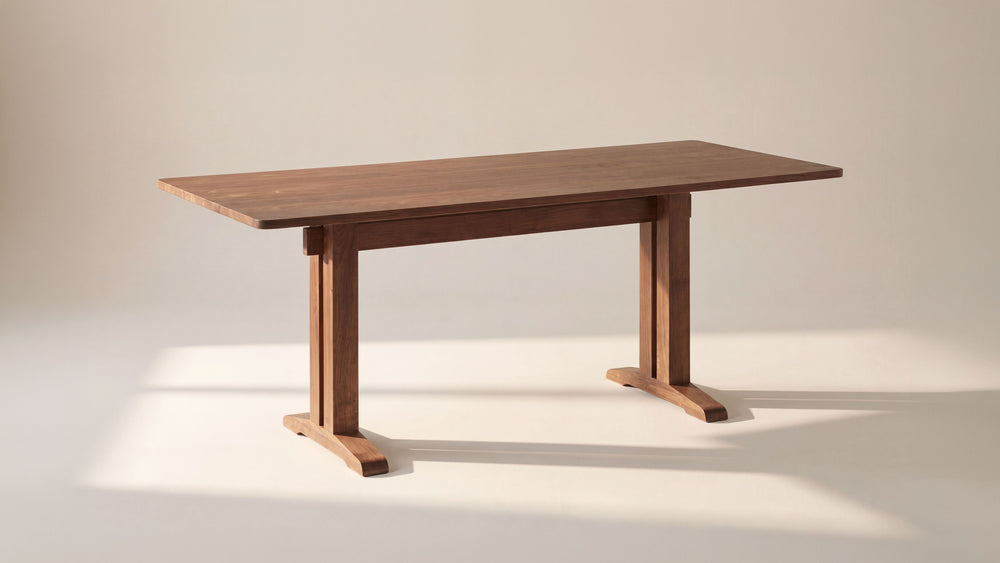 Mesa de comedor Flight, para 6-8 personas, nogal americano cepillado