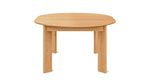 Mesa de comedor redonda extensible Frame, para 4-8 personas, roble