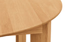 Mesa de comedor redonda extensible Frame, para 4-8 personas, roble