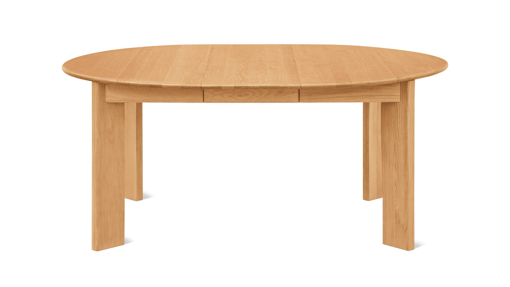 Mesa de comedor redonda extensible Frame, para 4-8 personas, roble