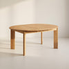 Mesa de comedor redonda extensible Frame, para 4-8 personas, roble