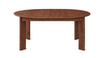 Mesa de comedor redonda extensible Frame, para 4-8 personas, roble