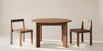 Mesa de comedor redonda extensible Frame, para 4-8 personas, roble