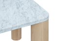 Mesa de comedor Field, para 6-8 personas, roble/mármol Carrara