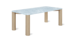 Mesa de comedor Field, para 6-8 personas, roble/mármol Carrara