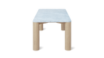 Mesa de comedor Field, para 6-8 personas, roble/mármol Carrara
