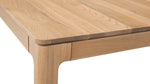 Mesa de comedor extensible Bridge, para 6–12 personas, roble
