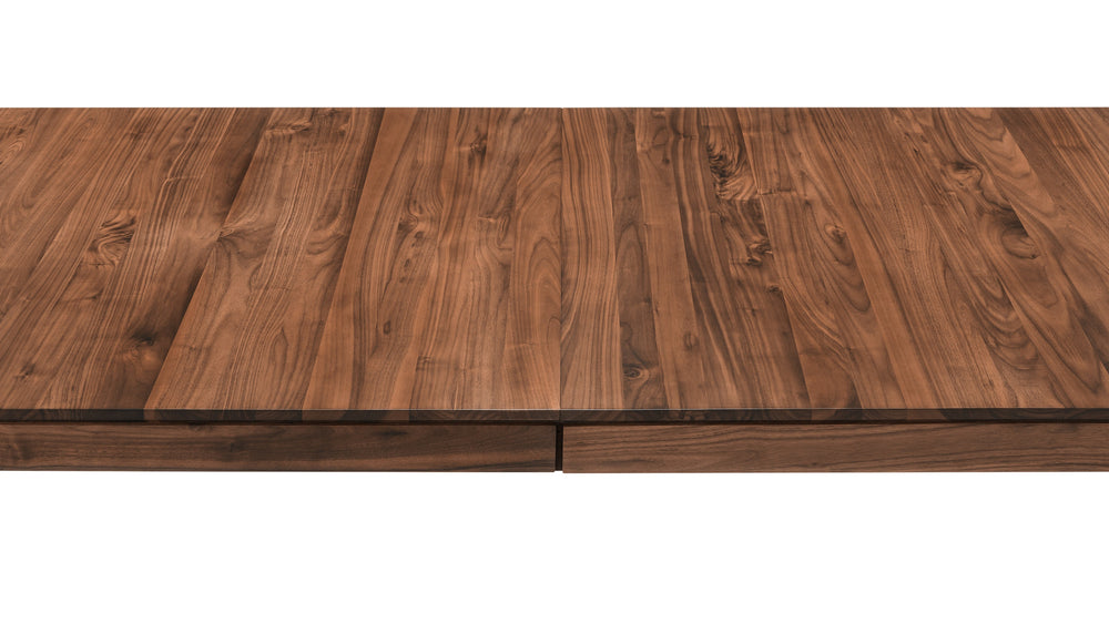 Mesa de comedor extensible Bridge, para 6-12 personas, nogal americano