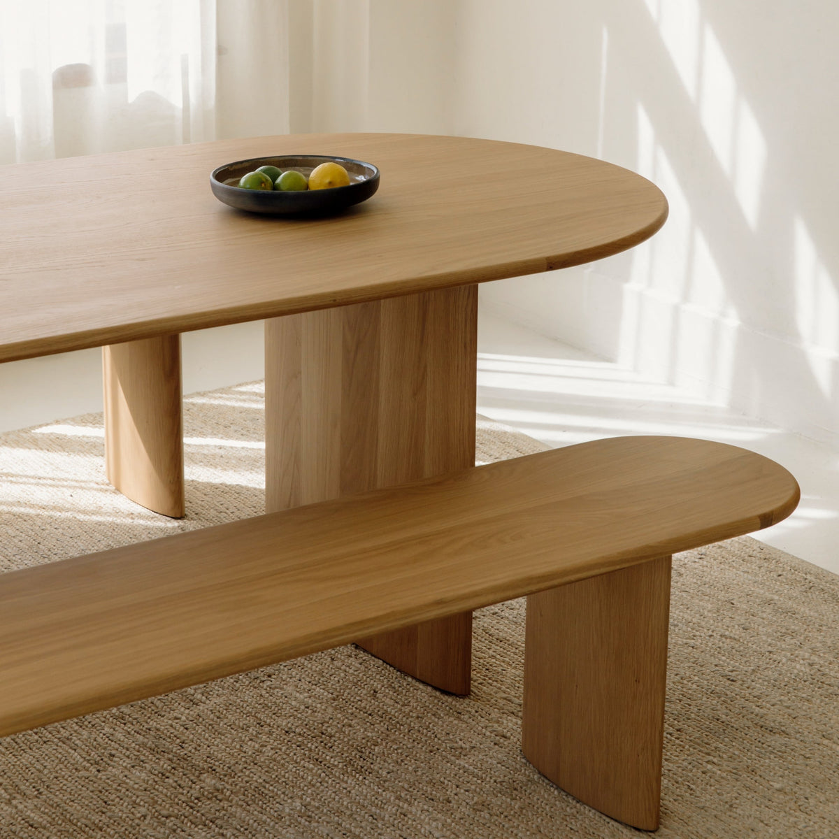 Union Dining Table, para 6-8 personas, roble blanco