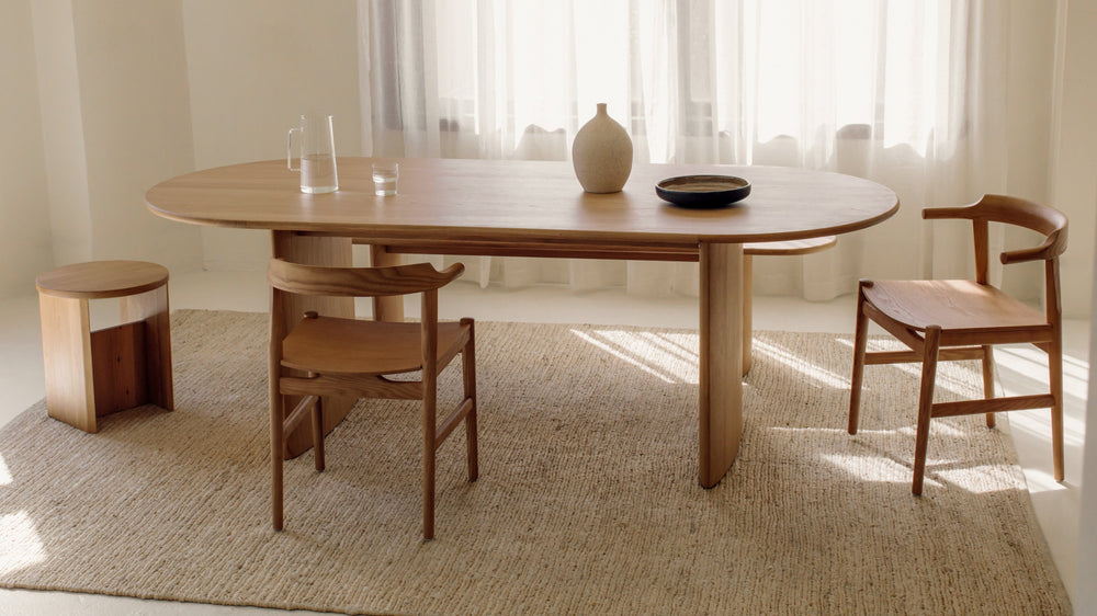 Mesa de comedor Union, para 4-6 personas, nogal