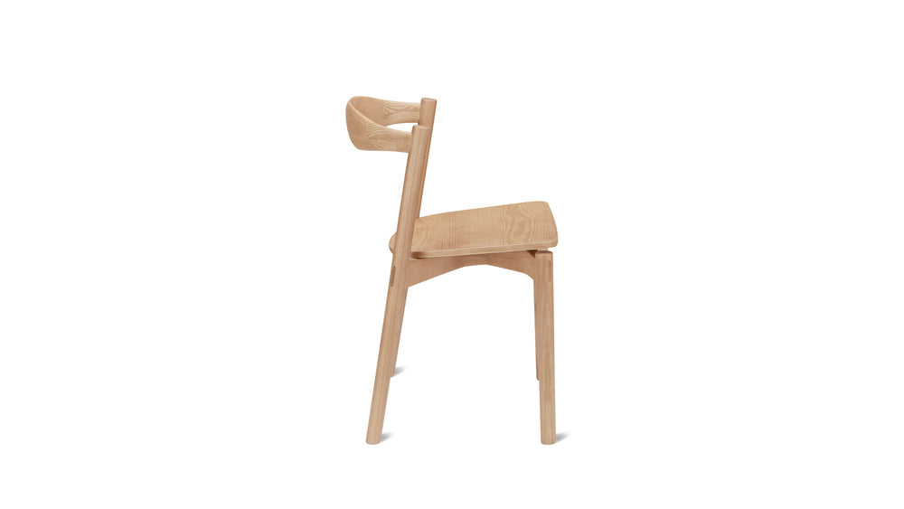 Silla de comedor Haven (Juego de dos), Fresno