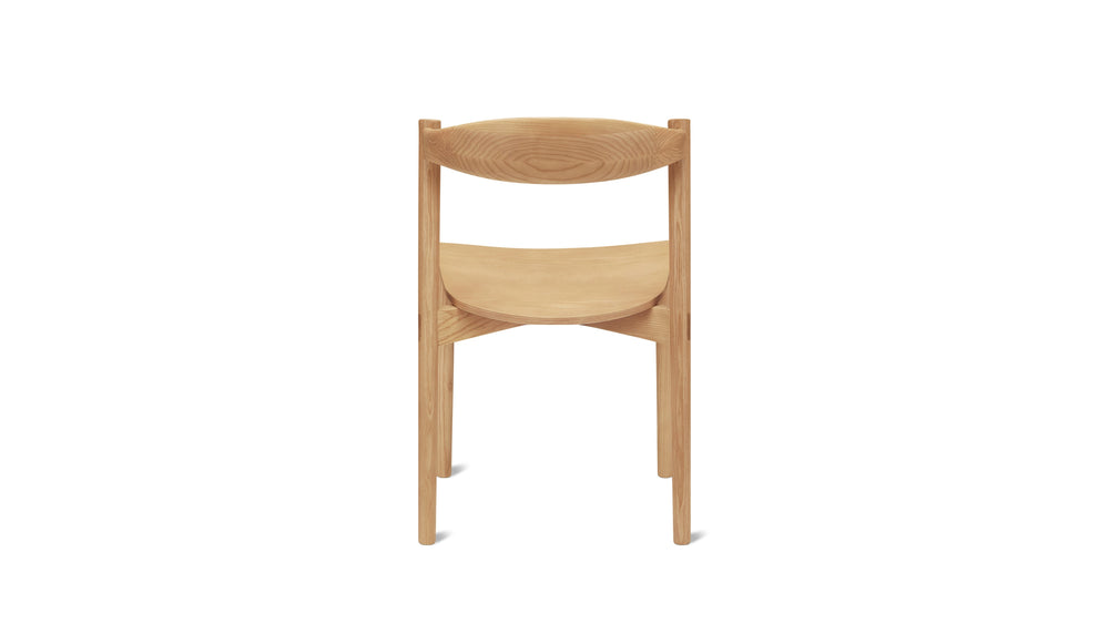 Silla de comedor Haven (juego de dos), roble teñido