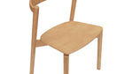 Silla de comedor Haven (juego de dos), roble teñido