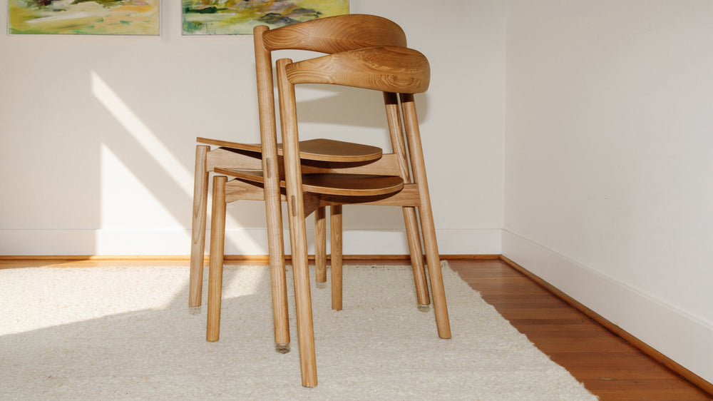 Silla de comedor Haven (juego de dos), roble teñido