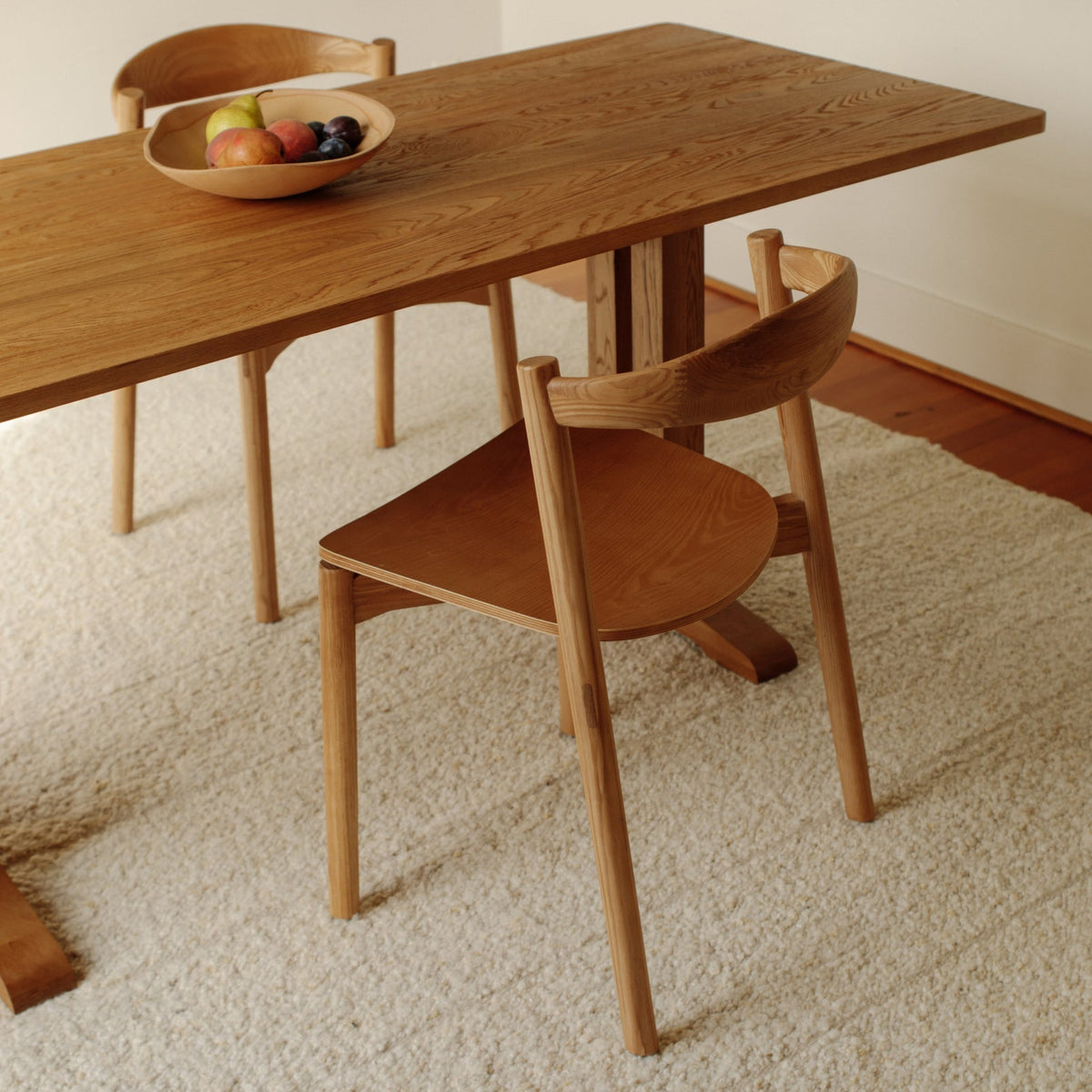 Silla de comedor Haven (juego de dos), roble teñido