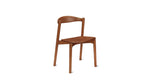 Silla de comedor Haven (juego de dos), nogal teñido
