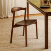 Silla de comedor Haven (juego de dos), nogal teñido
