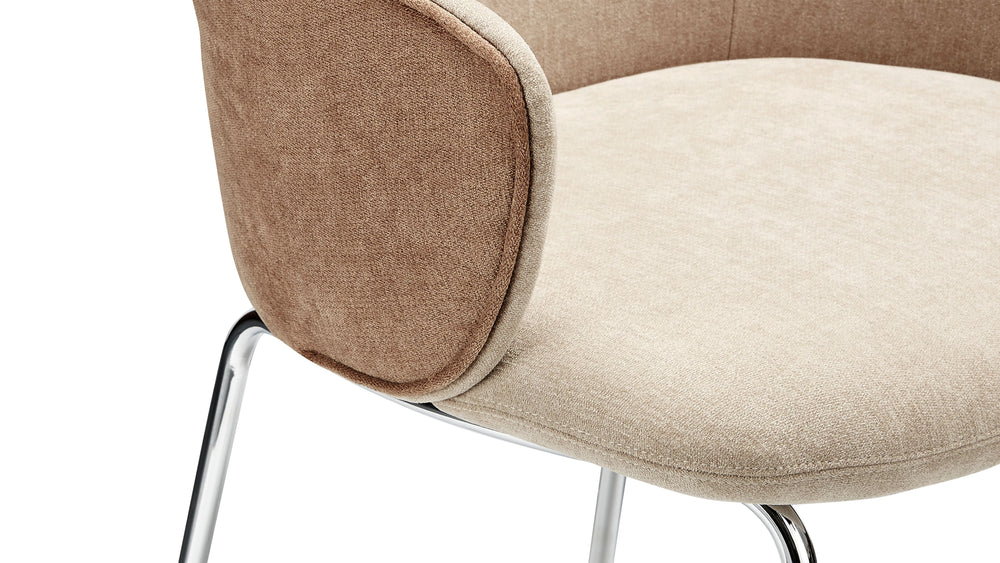 Silla de comedor Dolce Vita, Crema