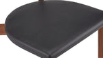 Silla de comedor Frame, nogal, caviar