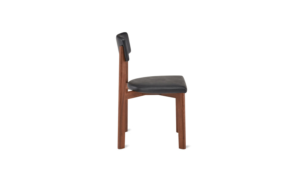 Silla de comedor Frame, nogal, caviar