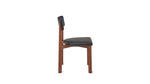 Silla de comedor Frame, nogal, caviar
