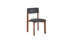 Silla de comedor Frame, nogal, caviar