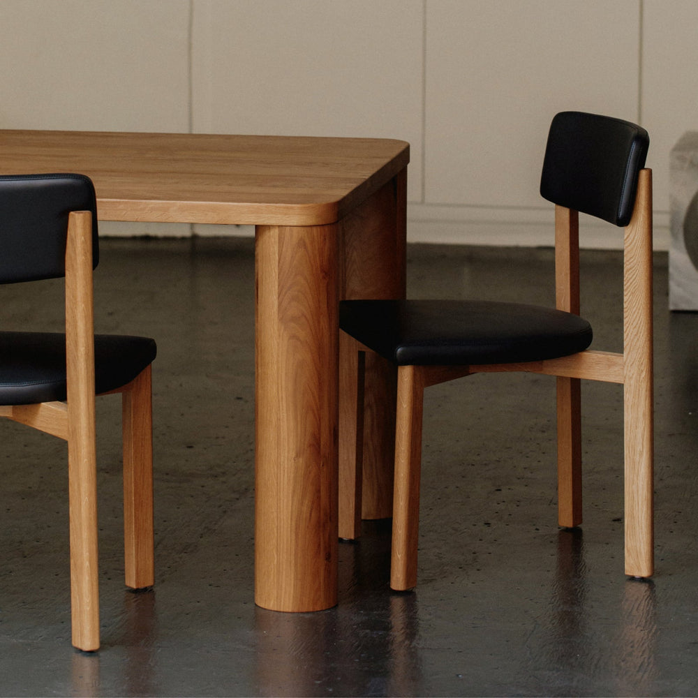 Silla de comedor Frame, roble, caviar