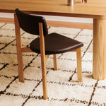 Silla de comedor Frame, roble cacao