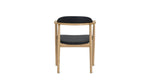 Silla de comedor Count On Me, roble, asiento negro